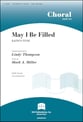 May I Be Filled SATB choral sheet music cover